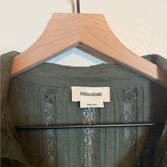 Zadig‎ & Voltaire Rosea Tomboy Lace Trim Dress - Picture 3 of 8